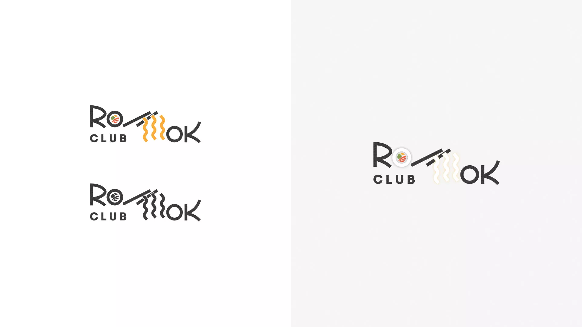 Создание логотипа суши-бара «Roll Wok Club» в Набережных Челнах