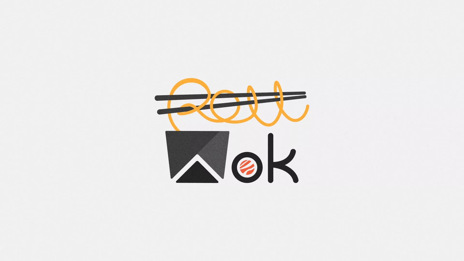 Разработка логотипа в Набережных Челнах для суши-бара «Roll Wok Club»